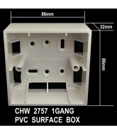 CHW 2757 1Gang Surface Box